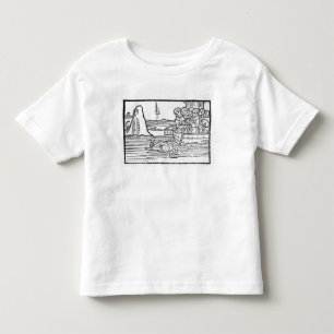 Illustratie uit "De reis van St. Brendan" Kinder Shirts