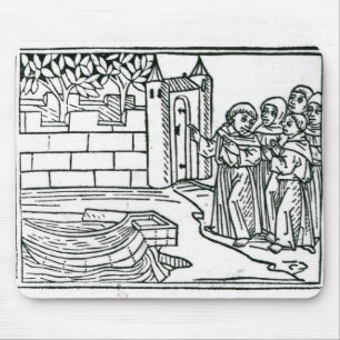 Illustratie uit "De reis van St. Brendan" Muismat