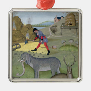 Illustratie uit het 'Boek van Eenvoud' Metalen Ornament