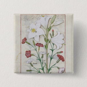 Illustratie uit het 'Boek van Eenvoud' Vierkante Button 5,1 Cm