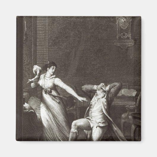 Illustratie uit "The Sorrows of Werther" Magneet (Voorkant)