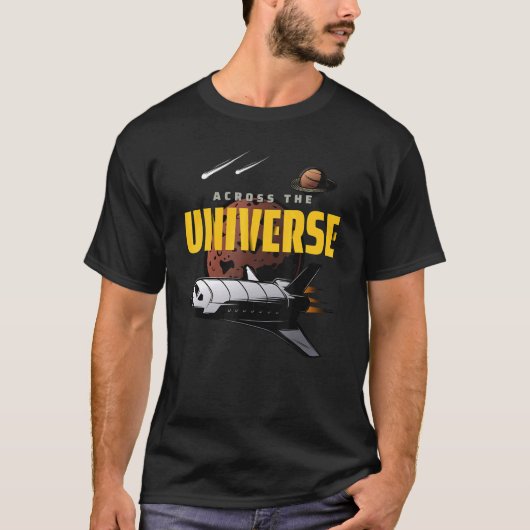 Illustratie Universe ruimte koelen Illustratie fil T-shirt (Voorkant)