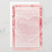 Illustratie Valentijnsdag Briefpapier (Voorkant / Achterkant)