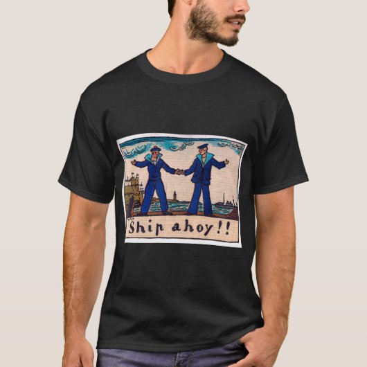  illustratie van 2 zeilers t-shirt (Voorkant)