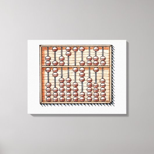 Illustratie van abacus canvas afdruk (Voorkant)