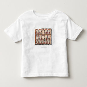 Illustratie van abacus kinder shirts