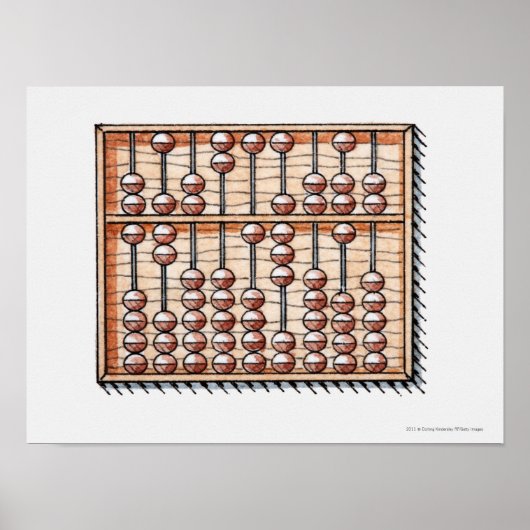 Illustratie van abacus poster (Voorkant)