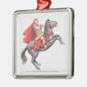 Illustratie van Alexander de Grote Metalen Ornament (Links)