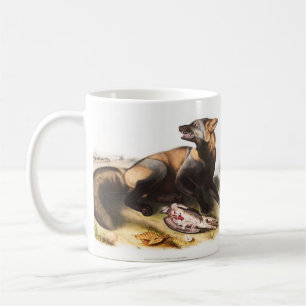 Illustratie van American Cross Fox (Canis vulpes) Koffiemok