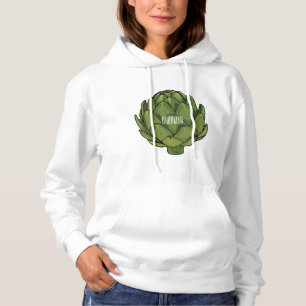 Illustratie van Artichoke cartoon Hoodie