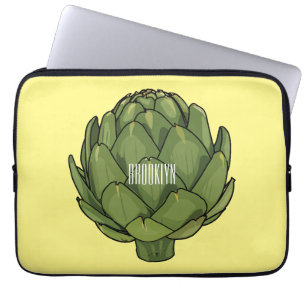 Illustratie van Artichoke cartoon Laptop Sleeve