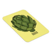 Illustratie van Artichoke cartoon Magneet (Rechterzijde)