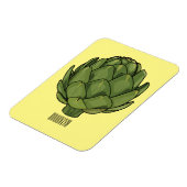 Illustratie van Artichoke cartoon Magneet (Linkerzijde)