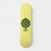 Illustratie van Artichoke cartoon Skateboard (Voorkant)