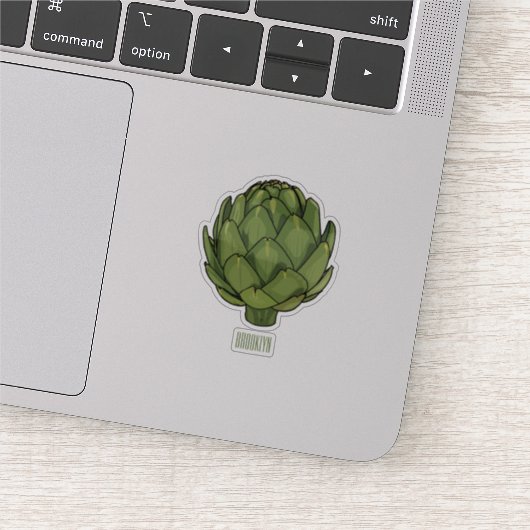 Illustratie van Artichoke cartoon Sticker (Detail)