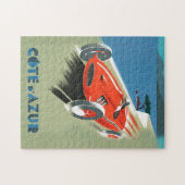 illustratie van automatische races legpuzzel (Horizontaal)