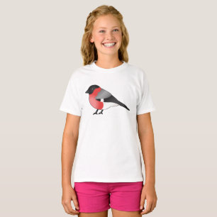 Illustratie van Aziatische Goudvink Cute Cartoon V T-shirt