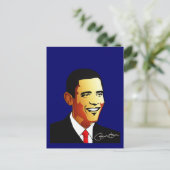 Illustratie van Barack Obama Vector Briefkaart (Staand voorkant)