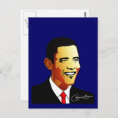 Illustratie van Barack Obama Vector Briefkaart (Voorkant / Achterkant)
