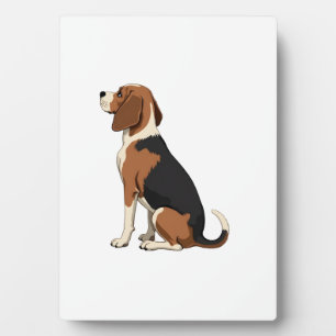 Illustratie van Beagle-hond van achteren - huisdie Fotoplaat