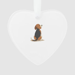 Illustratie van Beagle-hond van achteren - Illustr Ornament