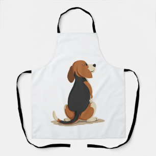 Illustratie van Beagle-hond van achteren - Illustr Schort