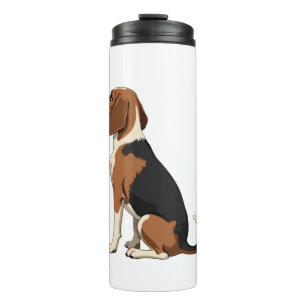Illustratie van Beagle-hond van achteren - Oude st Thermosbeker
