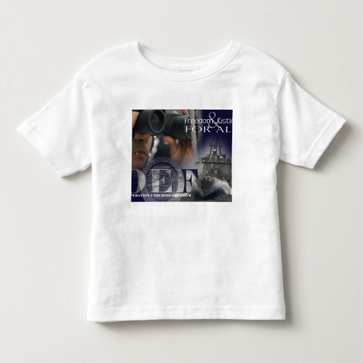 Illustratie van bemanningsleden kinder shirts (Voorkant)