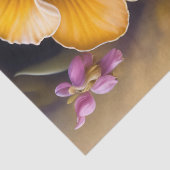 Illustratie van bodemgele bloemen groot tissuepapier (Detail)