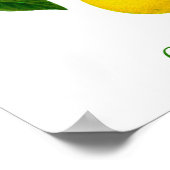 illustratie van botanische lemon poster (Hoek)