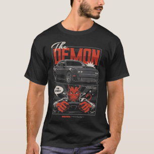Illustratie van Challenger Demon Automotive Car T-shirt