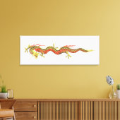 Illustratie van Chinese draak Canvas Afdruk (Insitu (Woonkamer))