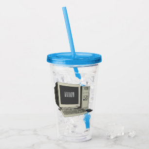 Illustratie van computercartoon acryl drinkbeker