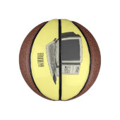 Illustratie van computercartoon basketbal (Verticaal)