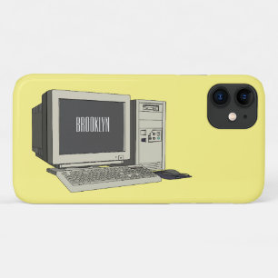 Illustratie van computercartoon iPhone 11 hoesje