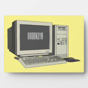 Illustratie van computercartoon fotoplaat