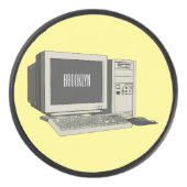 Illustratie van computercartoon hockey puck (Voorkant)