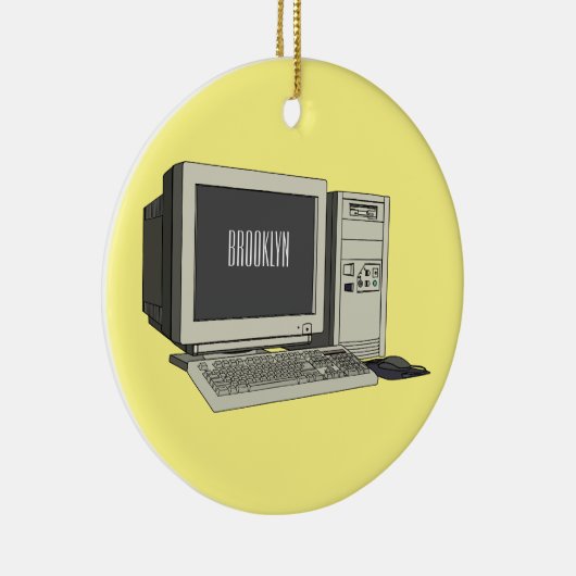 Illustratie van computercartoon keramisch ornament (Rechts)