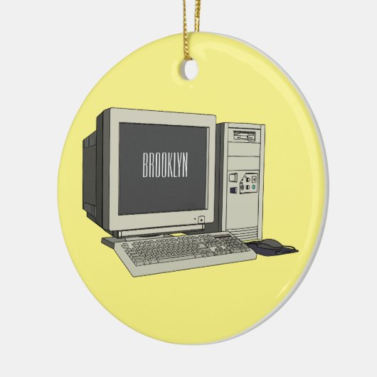 Illustratie van computercartoon keramisch ornament (Links)