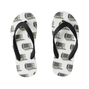 Illustratie van computercartoon kinder teenslippers