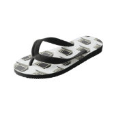 Illustratie van computercartoon kinder teenslippers (Schuin)