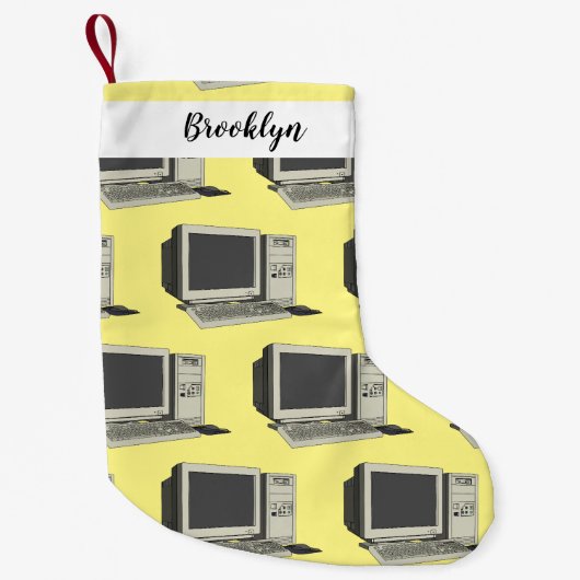 Illustratie van computercartoon kleine kerstsok (Voorkant)