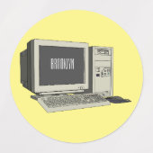 Illustratie van computercartoon labels (Design 2)