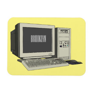 Illustratie van computercartoon magneet