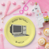 Illustratie van computercartoon papieren bordje (Feest)
