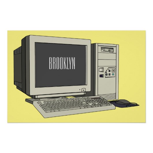 Illustratie van computercartoon perfect poster (Voorkant)