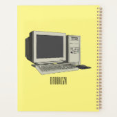 Illustratie van computercartoon planner (Achterkant)