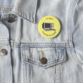 Illustratie van computercartoon ronde button 5,7 cm (In situ)