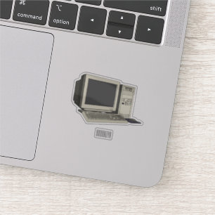 Illustratie van computercartoon sticker