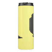 Illustratie van computercartoon thermosbeker (Achterkant)